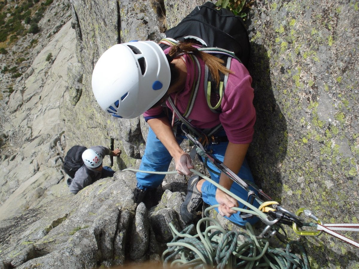 escalada de varios largos equipados