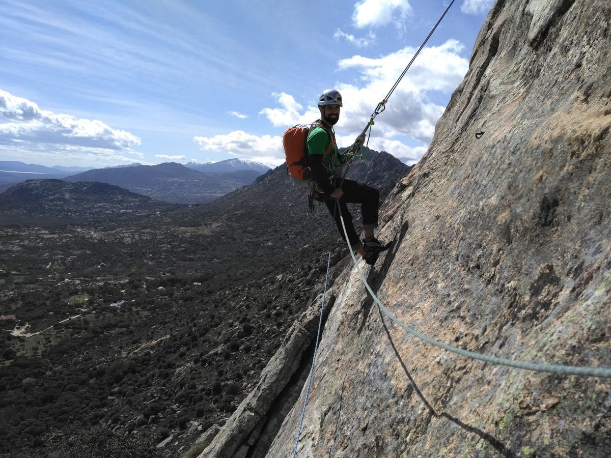 escalada de varios largos desequipados